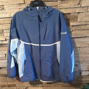 Columbia Two-Tone Blue Hooded Jacket